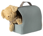 Maileg,Pet carrier - Dusty blue