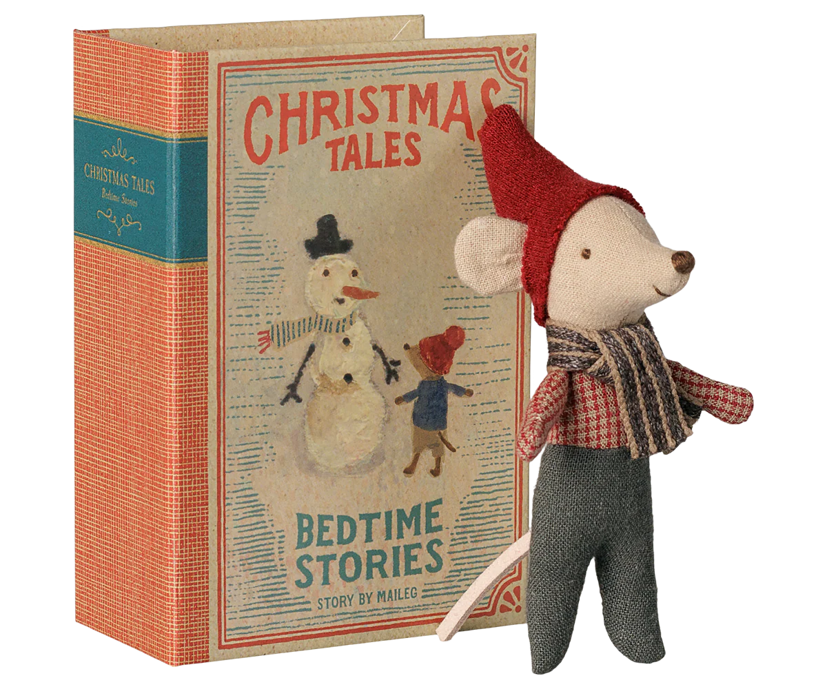 Maileg, Christmas Mouse Baby In a Book