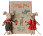 Maileg, Christmas Twins Mice, Little Sister & Little Brother in a Book