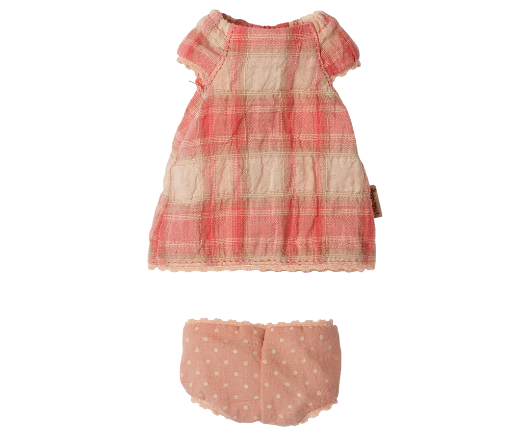Maileg, Teddy Junior Dress in Coral