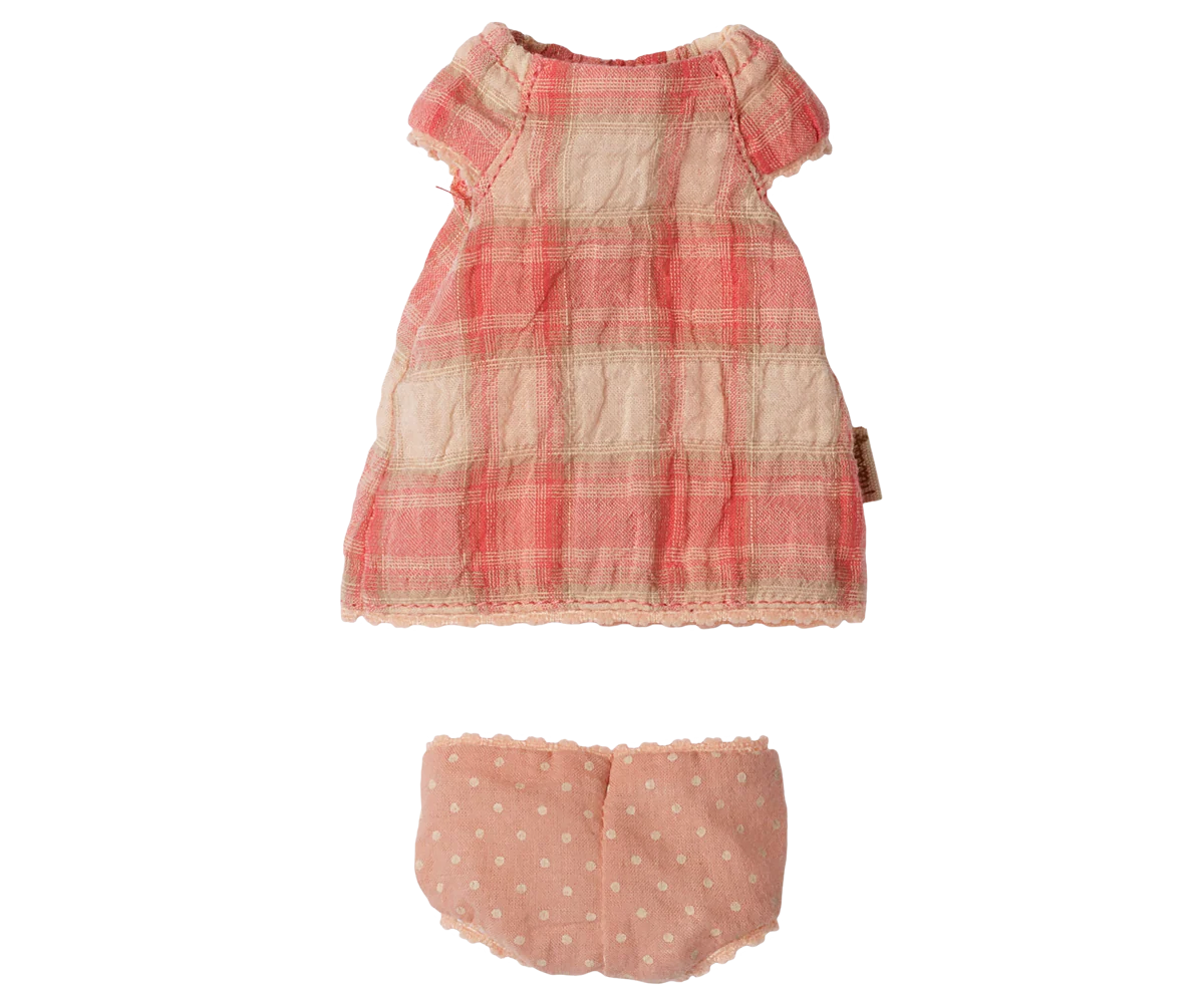 Maileg, Teddy Junior Dress in Coral