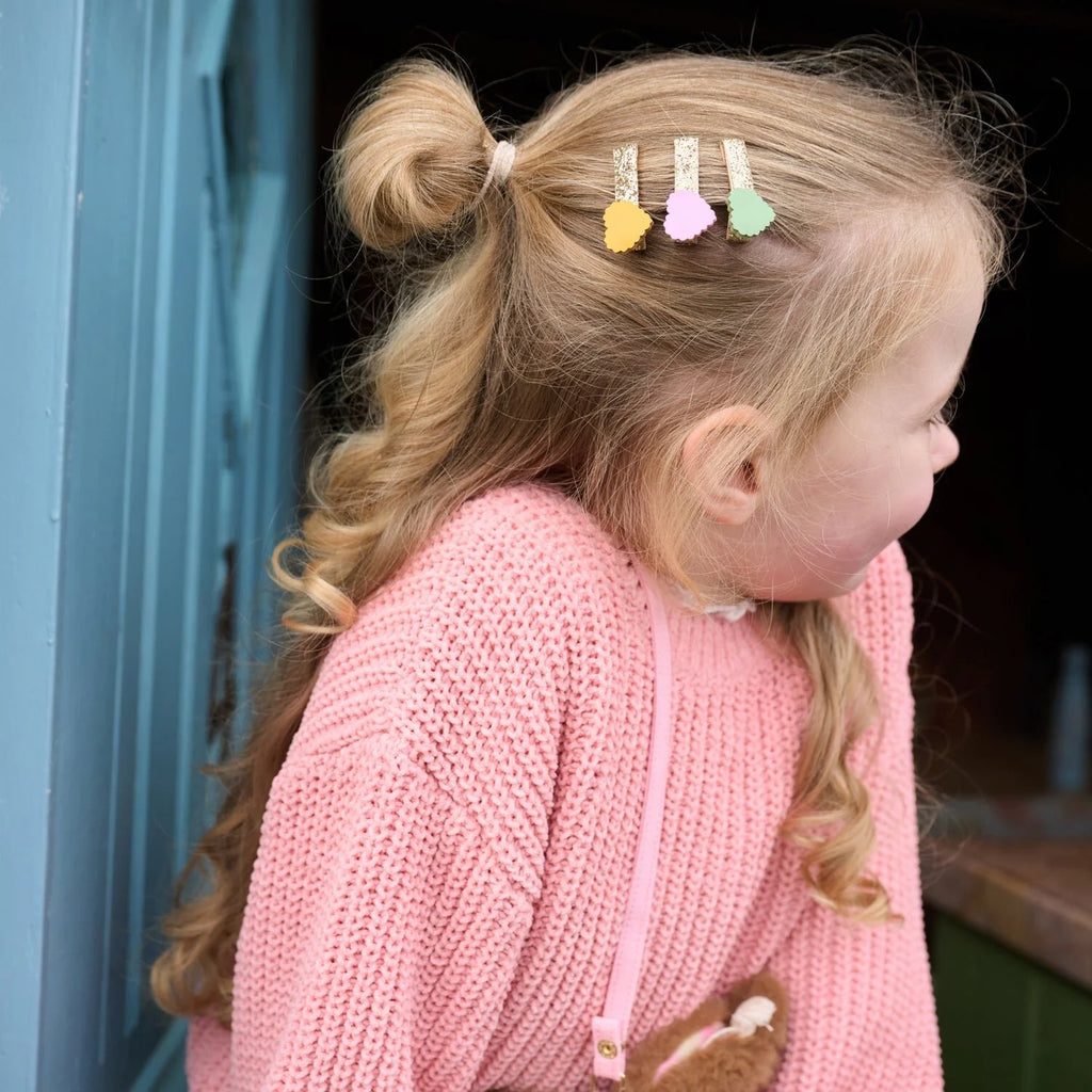 Rockahula Rockahula Scallop Heart Mini Clip Set