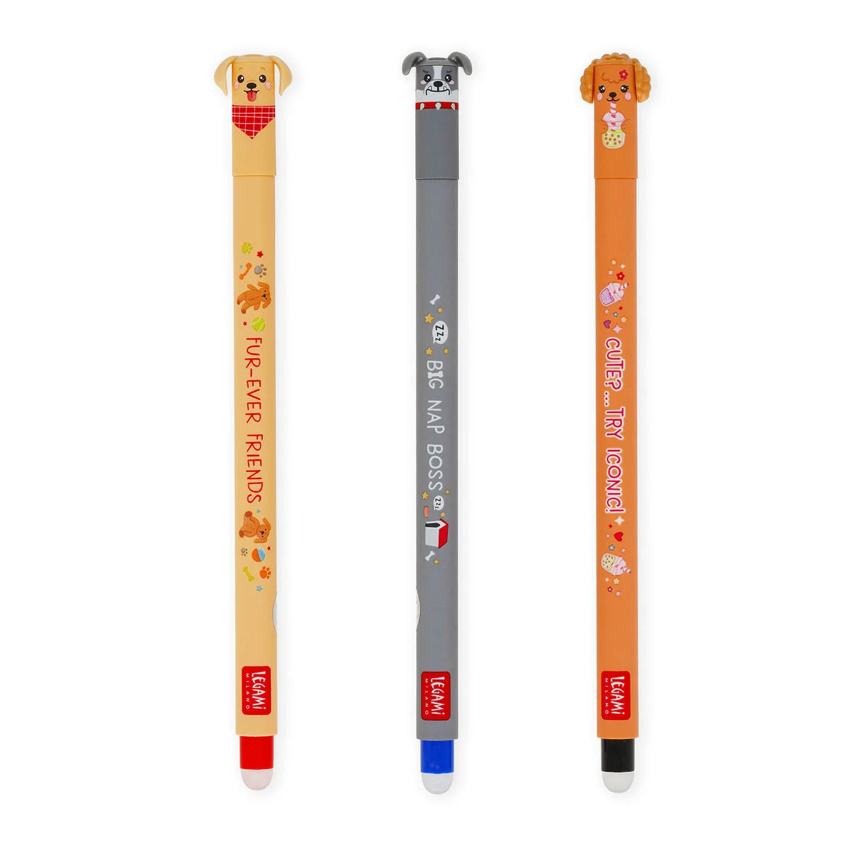 Legami, Erasable Pens- Fur-ever Friends