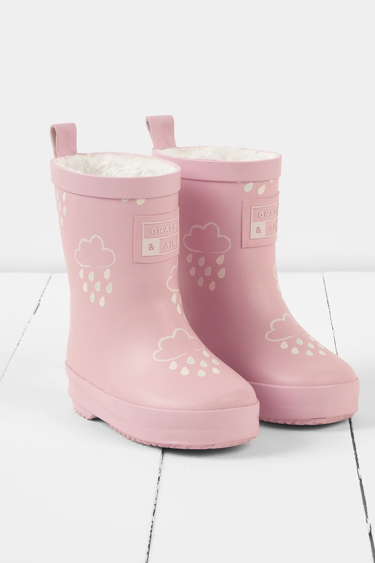 Grass & Air wellies-Baby Pink