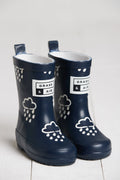 Grass & Air Wellies-Navy