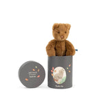 Moulin Roty Arthur brown Bear plush in a keepsake box
