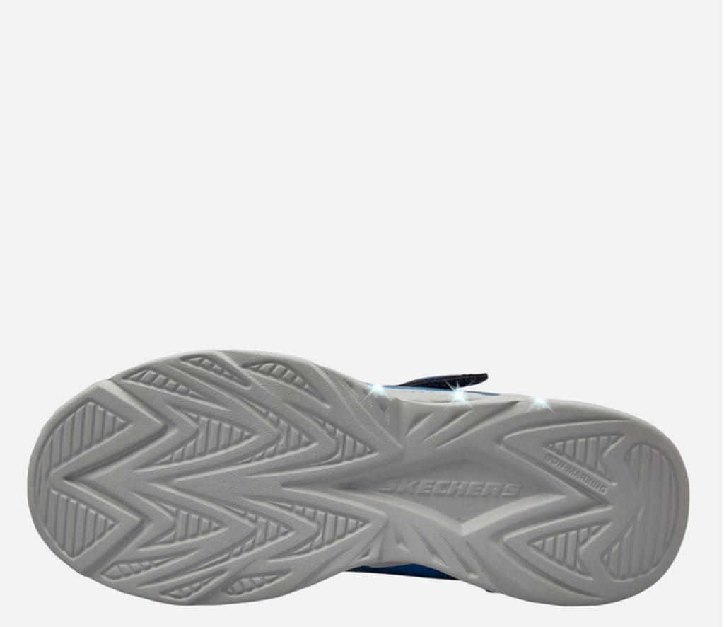 Skechers Junior Boys S Lights Vortex 2.0 Veltrox Trainers Blue/Navy