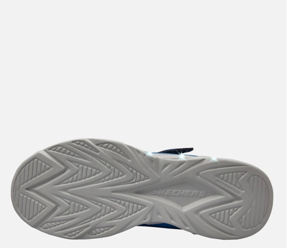 Skechers Junior Boys S Lights Vortex 2.0 Veltrox Trainers Blue/Navy