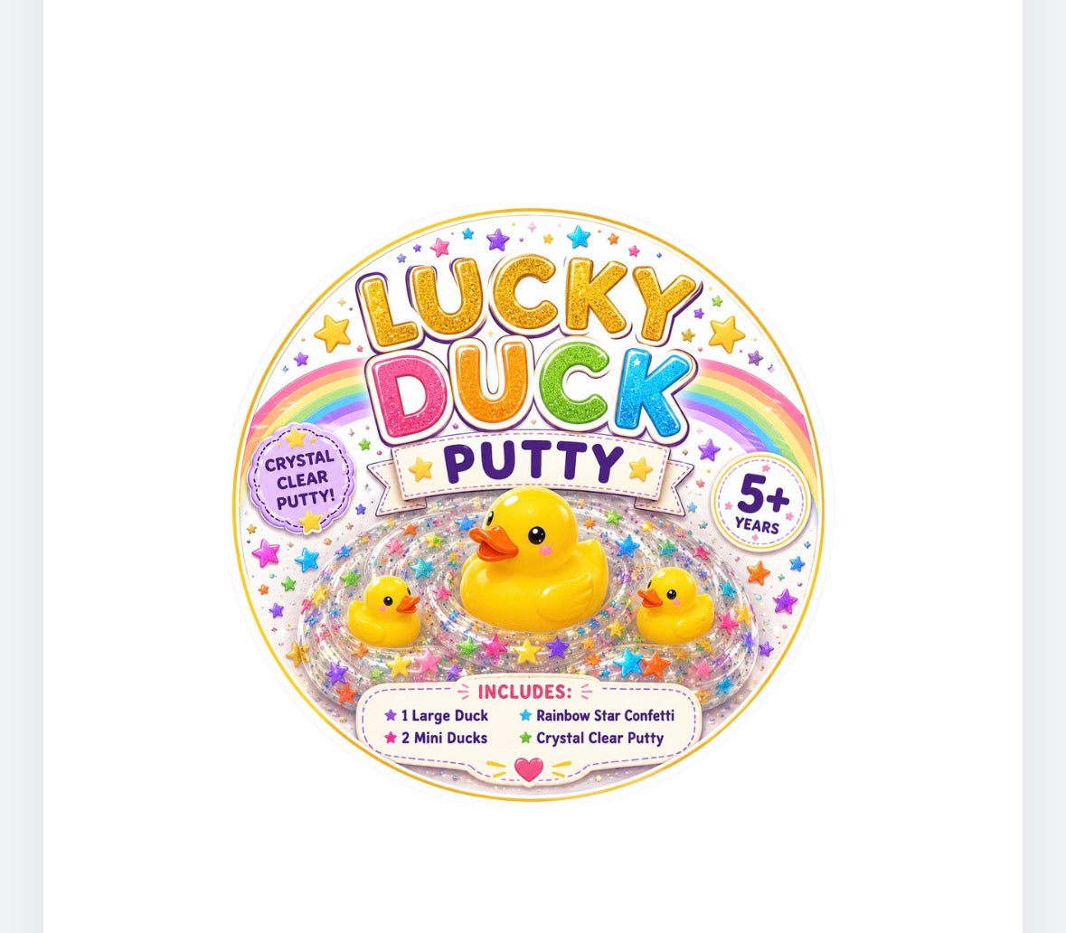 Lucky Duck Clear Putty Small Tin