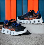 Skechers sport boys vortex black orange