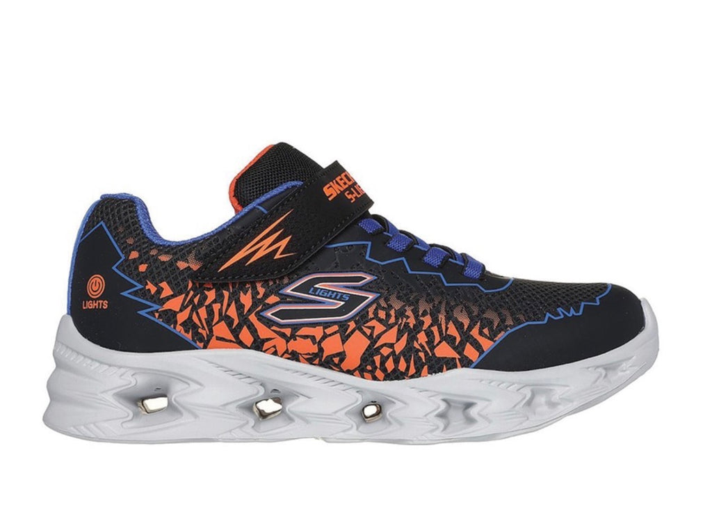 Skechers sport boys vortex black orange
