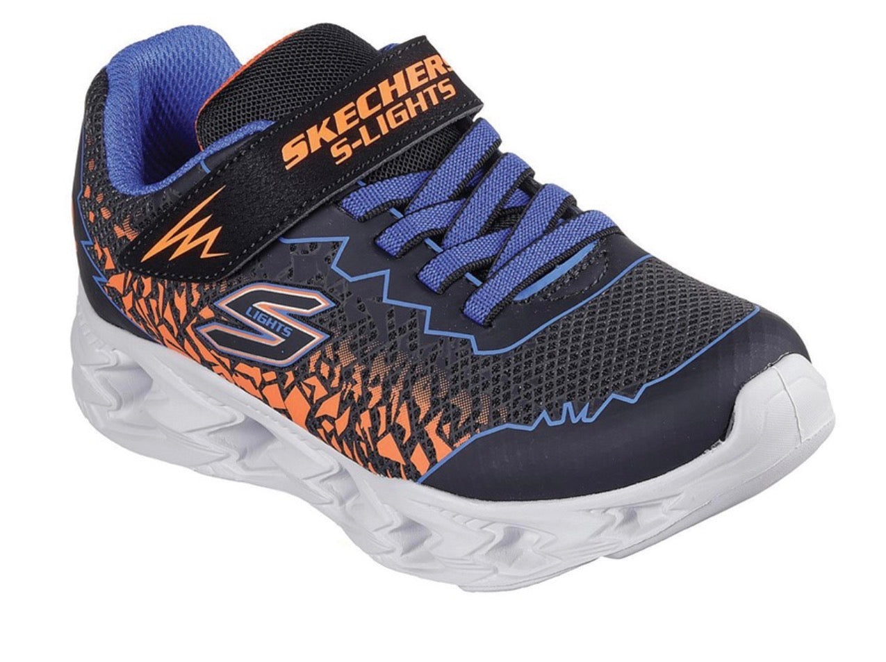 Skechers sport boys vortex black orange