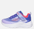 Skechers girls microspec advance trainers purple