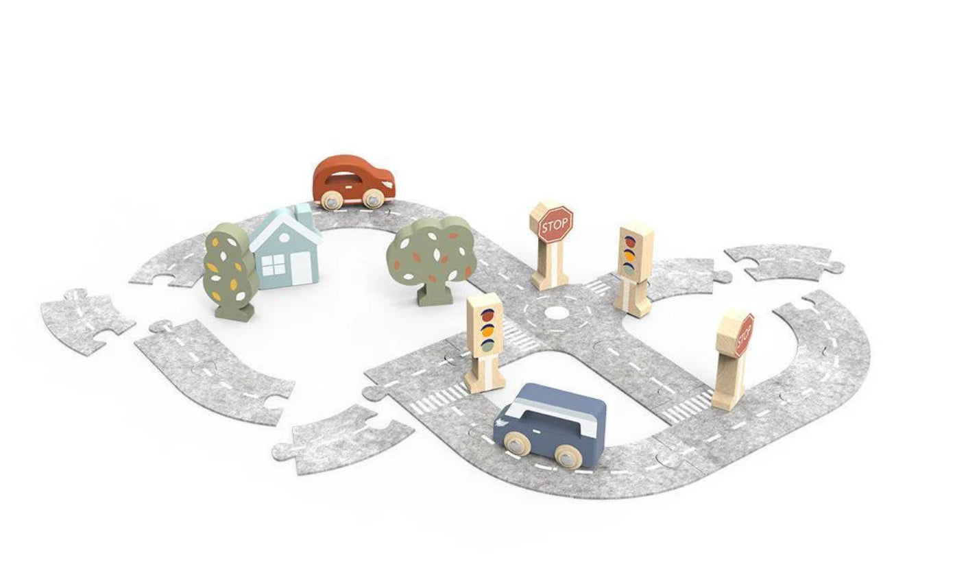 Car track puzzle Speedy Monkey