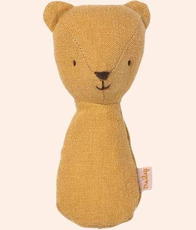 Maileg Teddy rattle dusty yellow