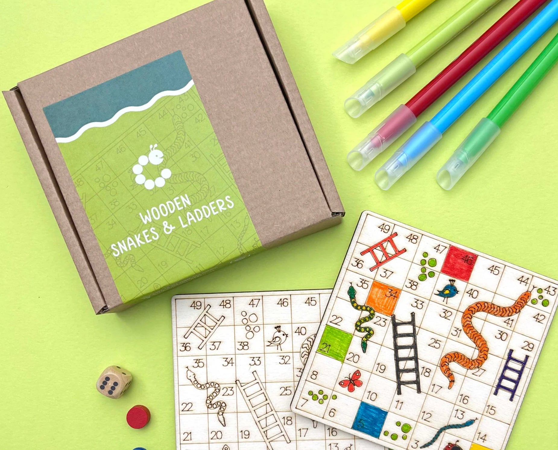 Snakes and ladders craft