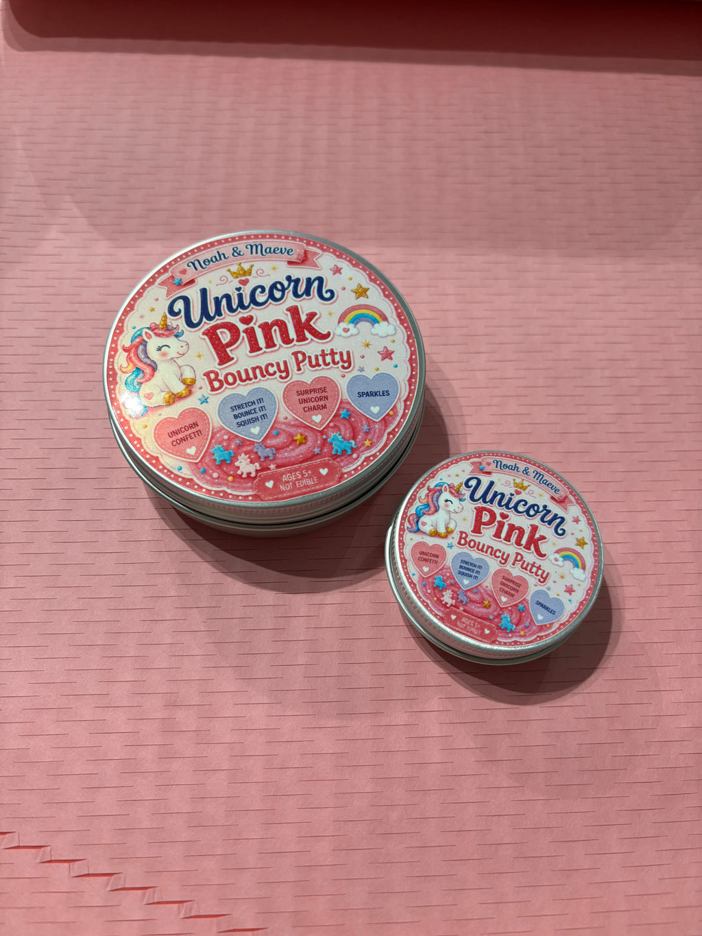 Unicorn Pink Bouncy Putty Large Tin