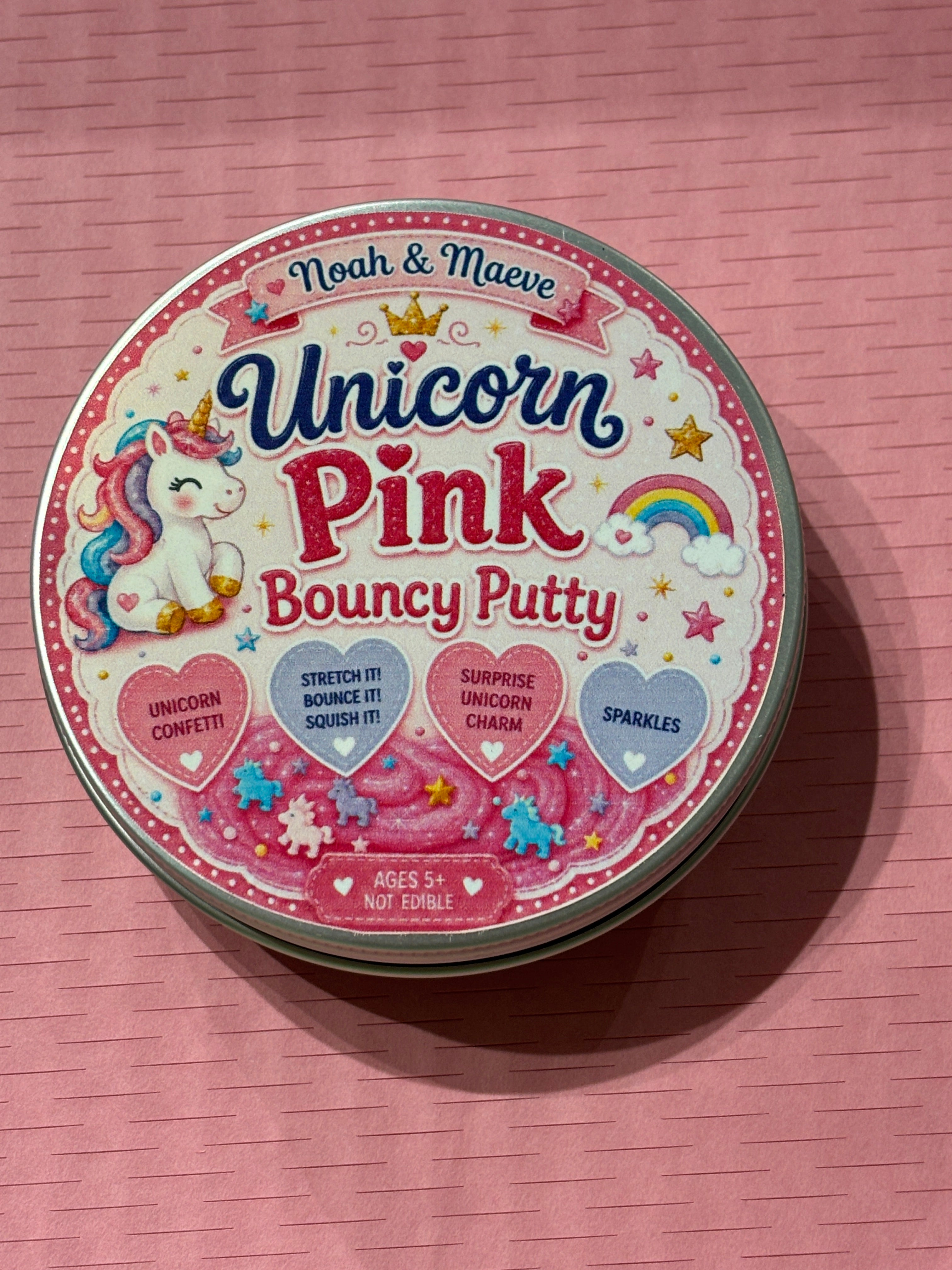 Unicorn Pink Bouncing Putty Small