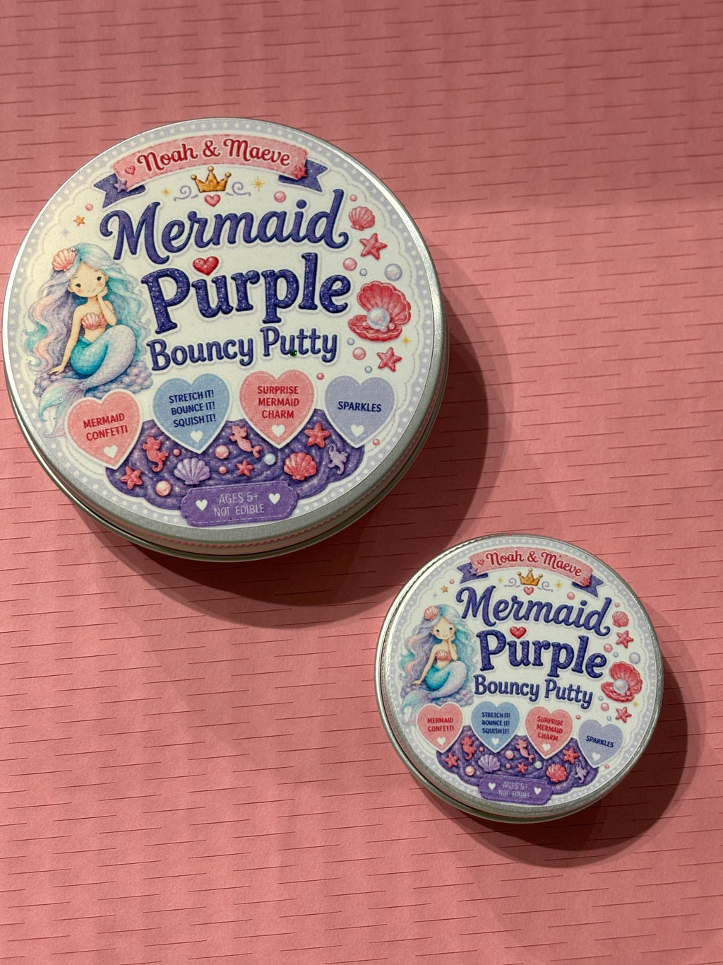Mermaid Bouncy Putty Large Tin