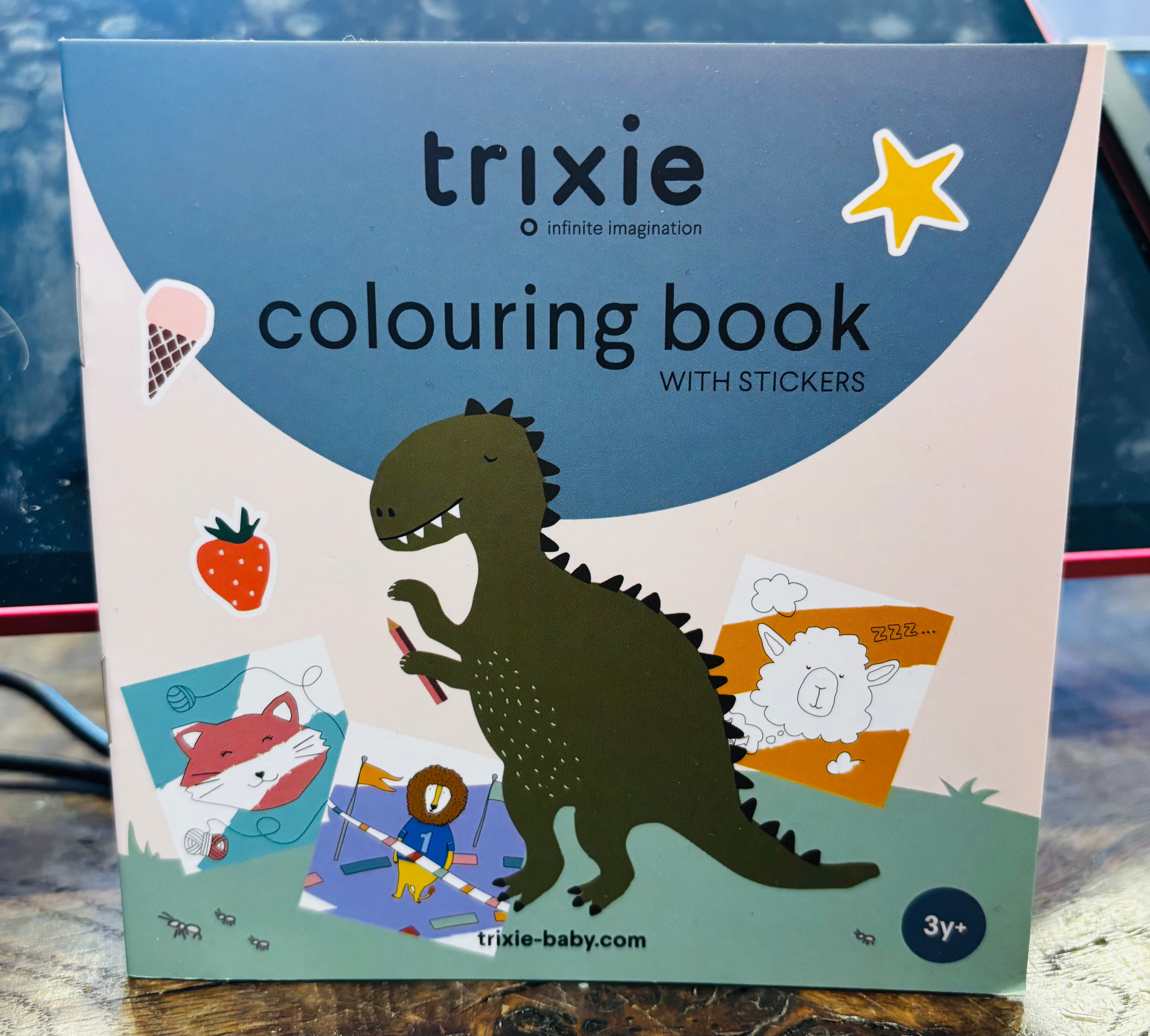 Trixie, Dino Colouring Book with Stickers.