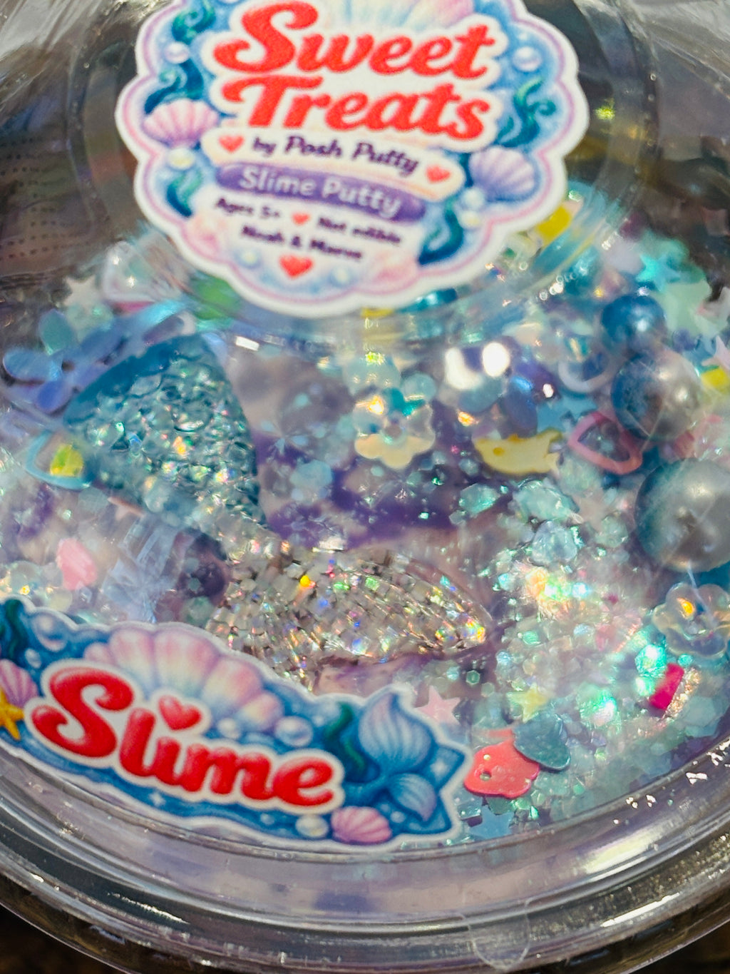 Posh Putty, Sweet Treats, Slime Putty-Purple Mermaid
