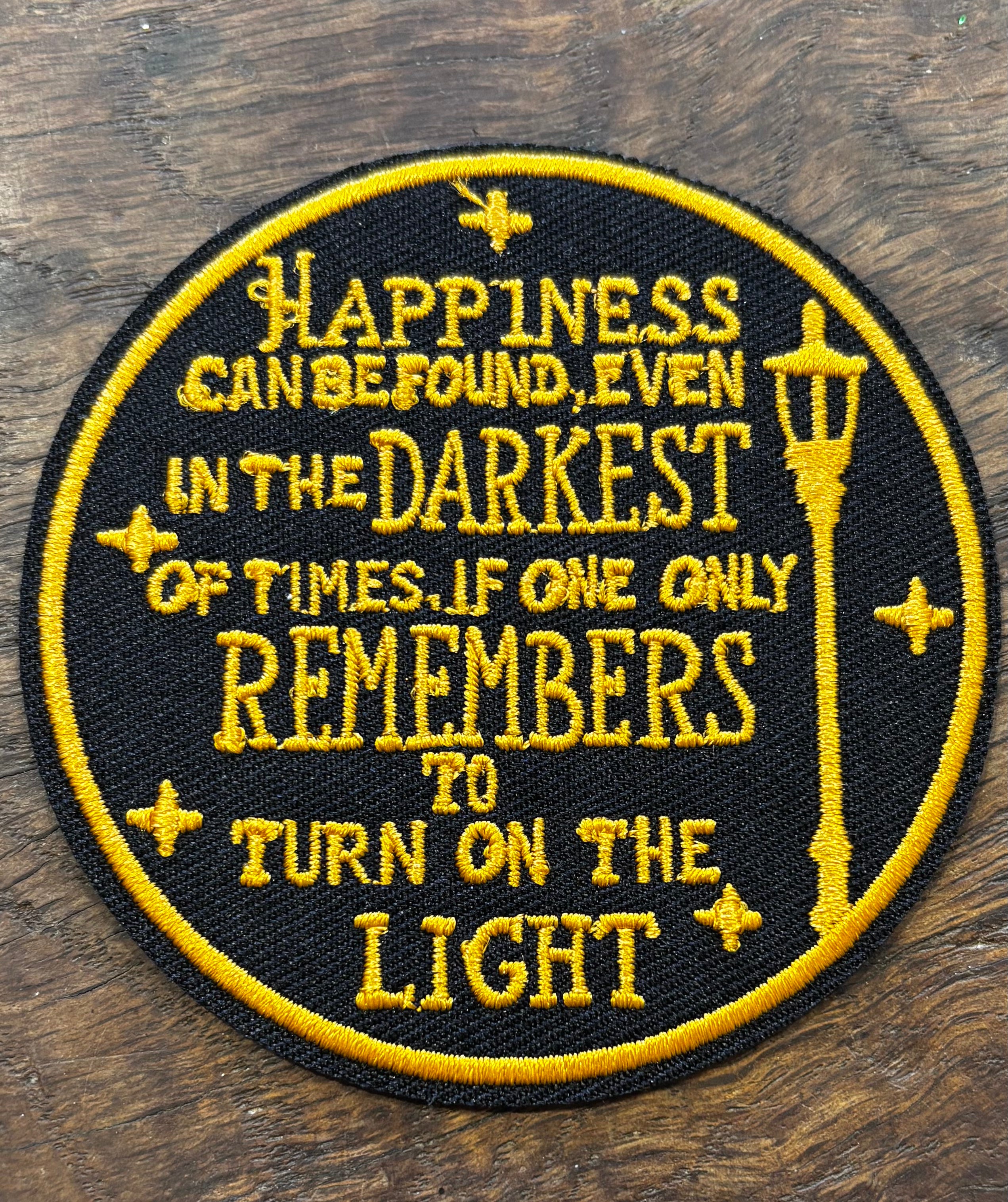 Sew on Patch, Happiness can be found.