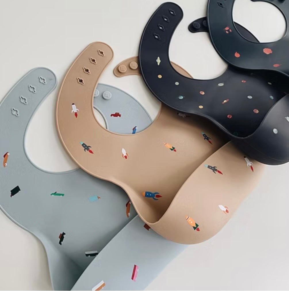Mushie Silicone Dinosaur Bib