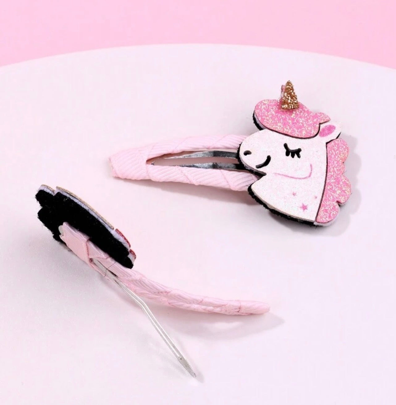 Rockahula Unicorn Hair Clips, Pink