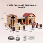 Le Toy Van Wooden Farmyard Stables