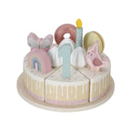 Little Dutch Pink wooden Birthday Cake