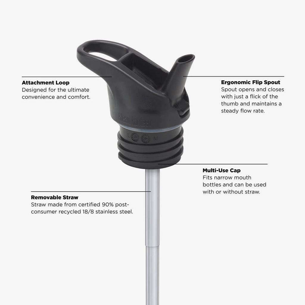 Klean Kanteen Flip Lid and straw