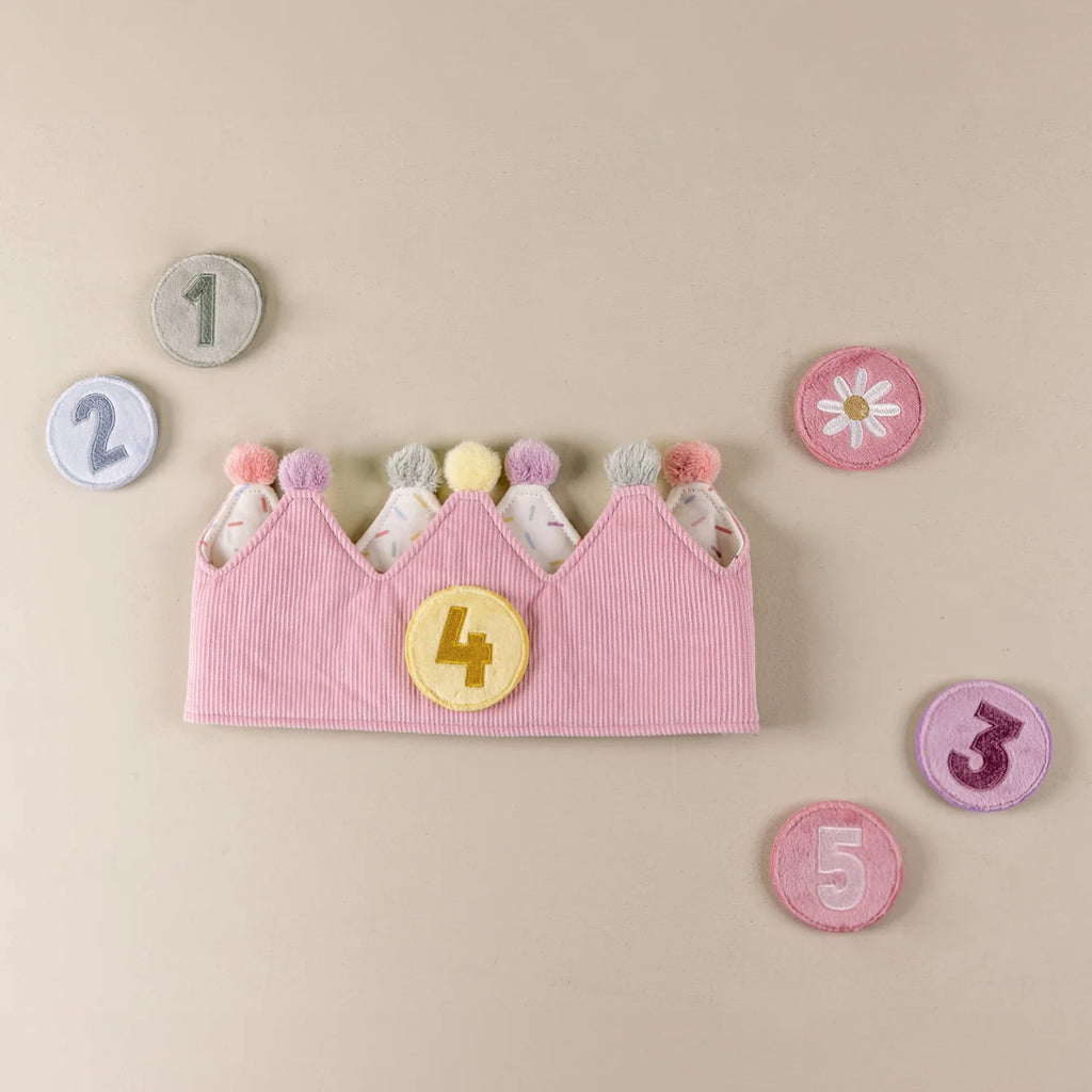 Little Dutch Birthday Crown Pink or Blue