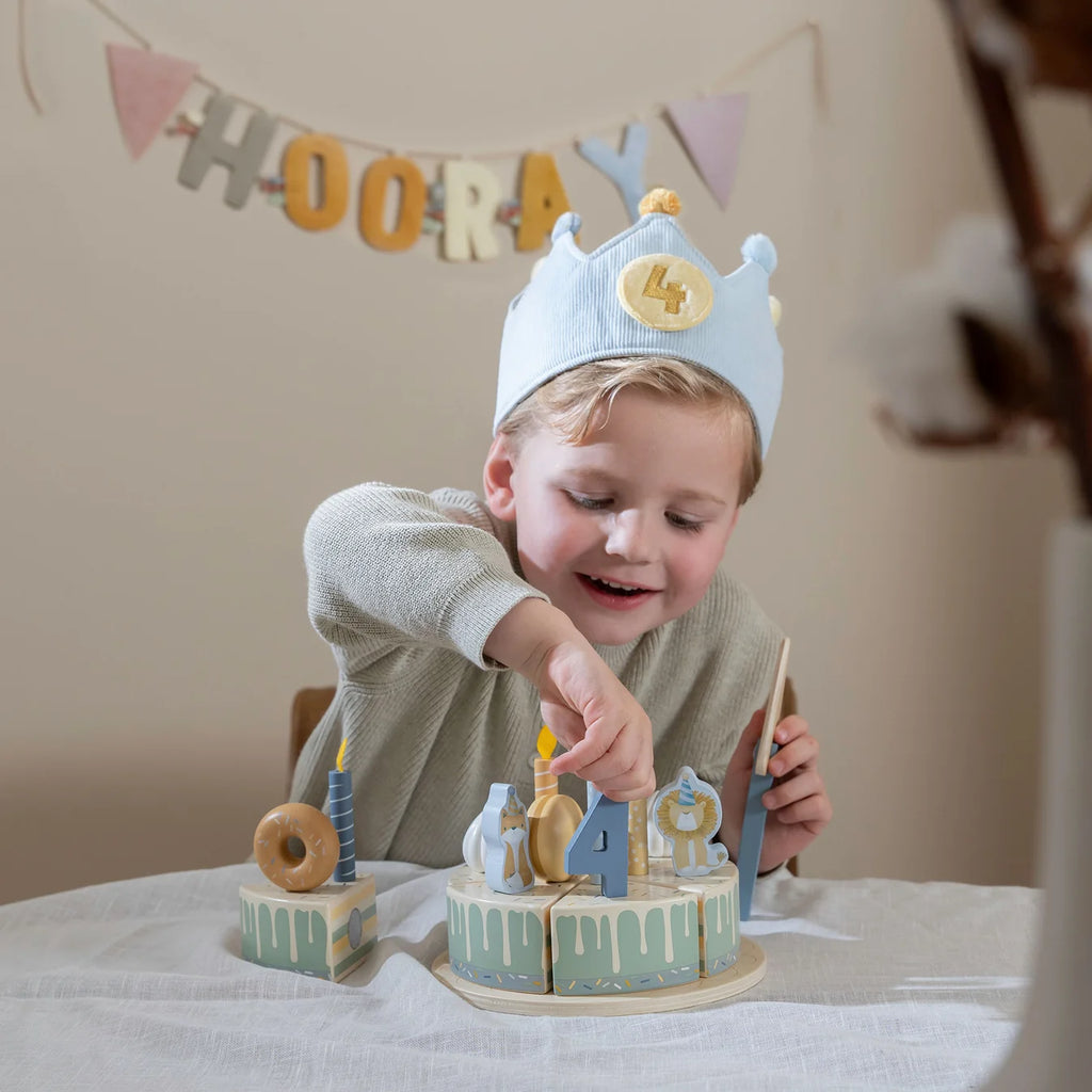 Little Dutch Birthday Crown Pink or Blue