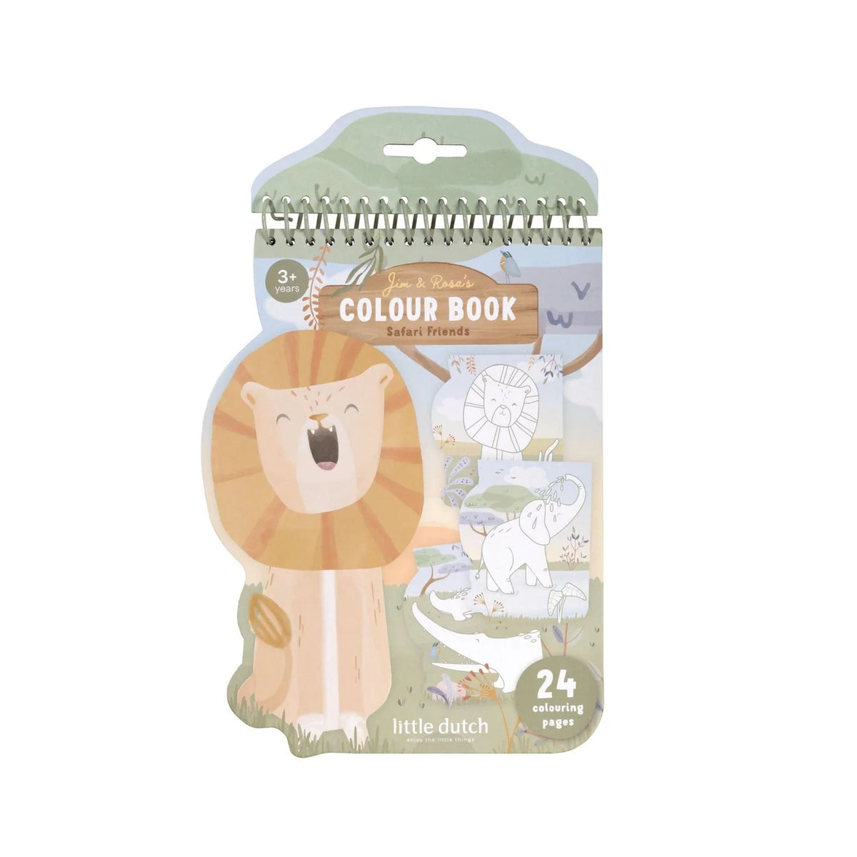 Little Dutch Shaped colouring book Lion