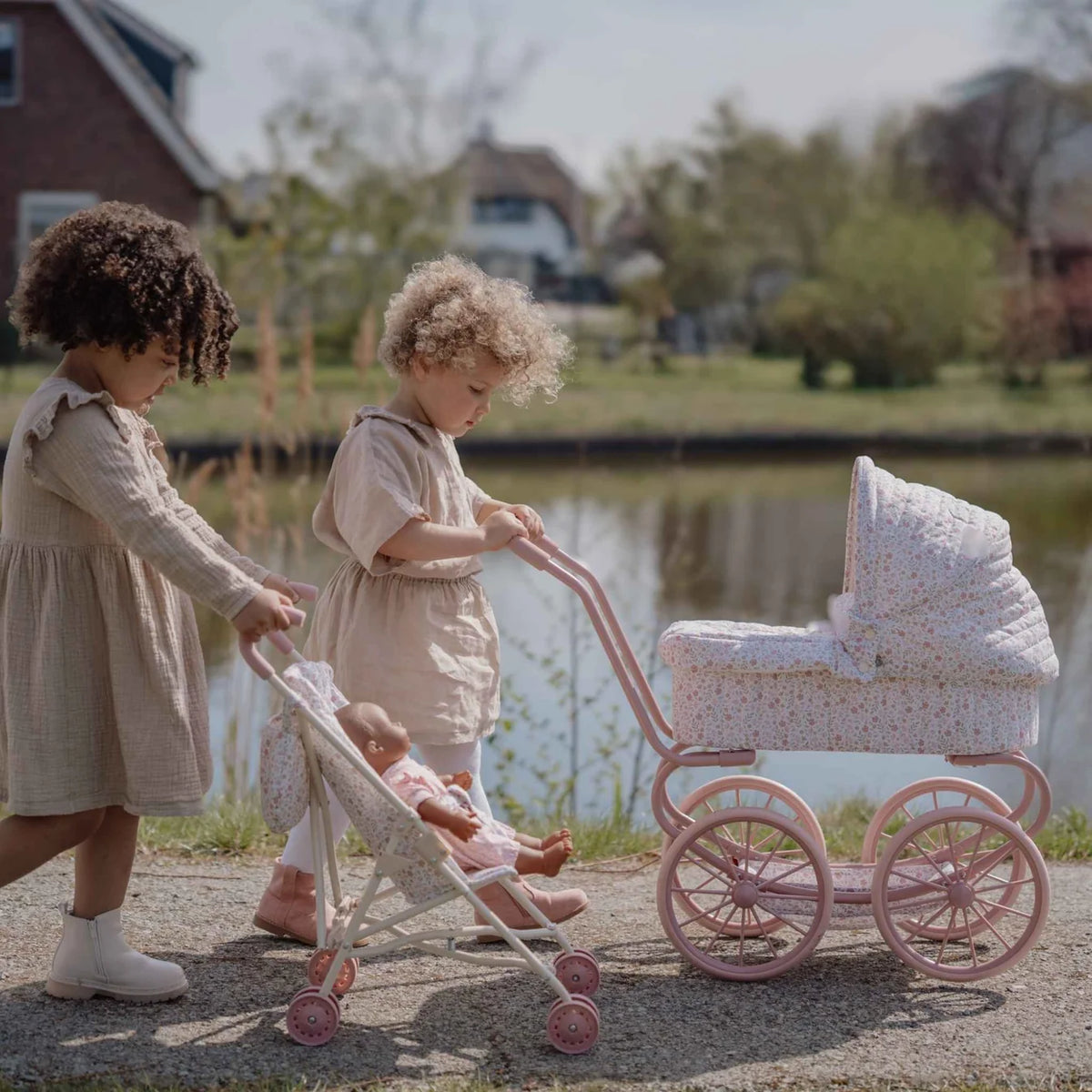 Little Dutch Metal Doll Pram White