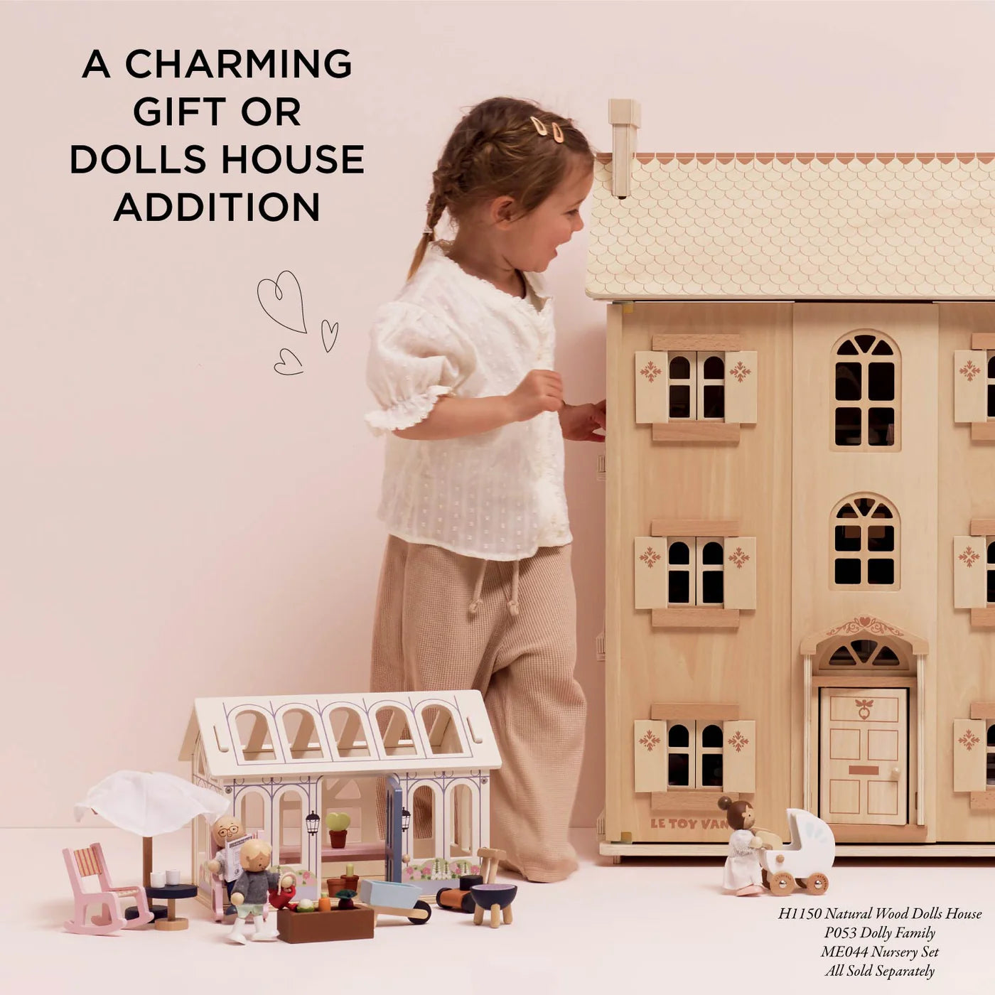 Le Toy Van Wooden Dolls House Conservatory