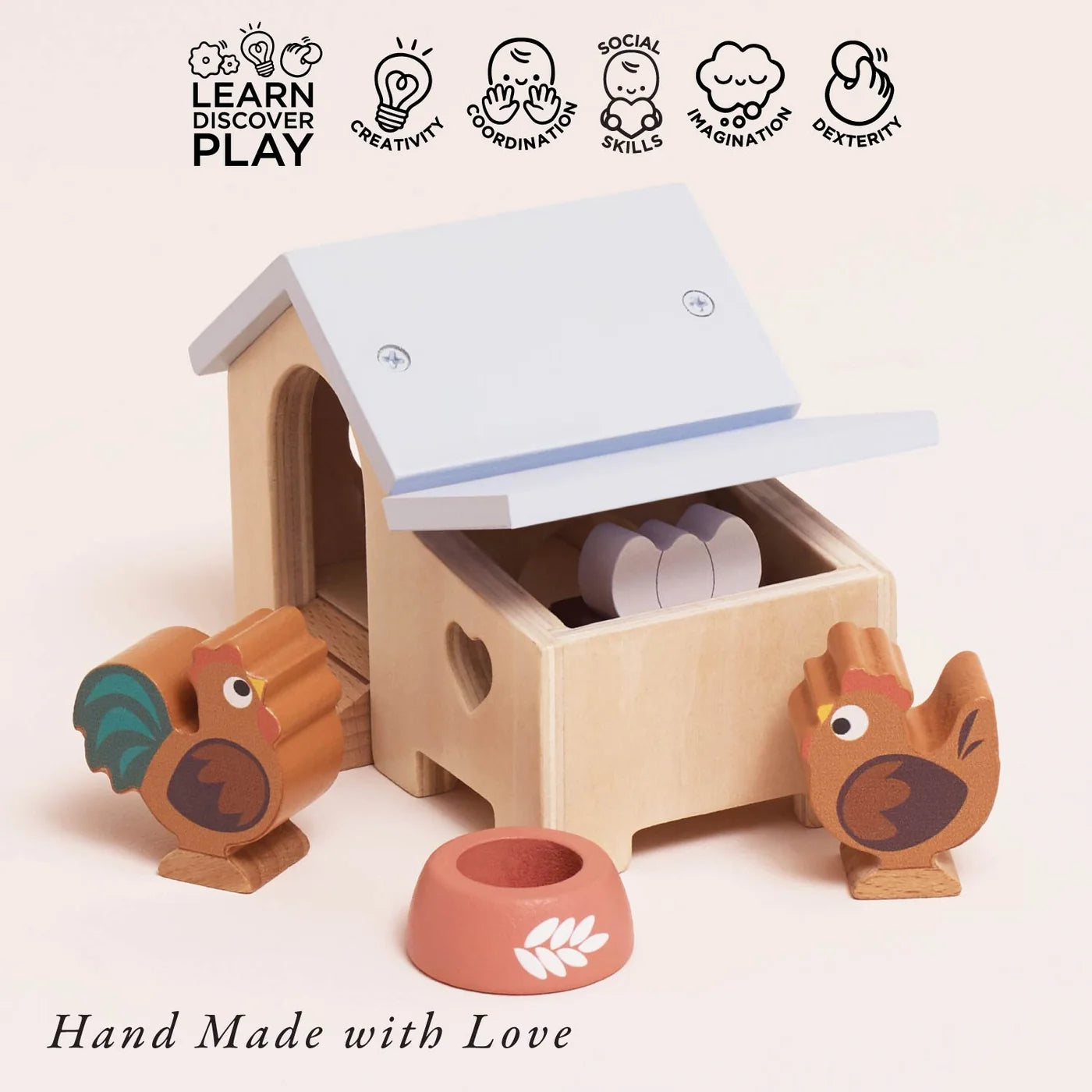 Le Toy Van Wooden Chicken Coop Playlet