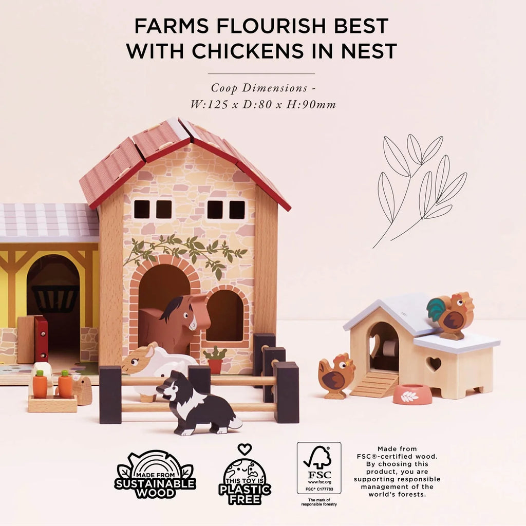 Le Toy Van Wooden Chicken Coop Playlet
