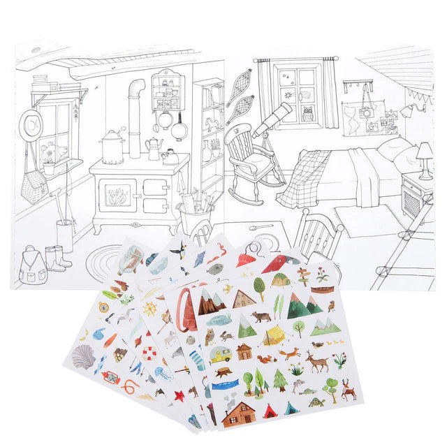 Moulin Roty Explorer sticker book Le jardin du