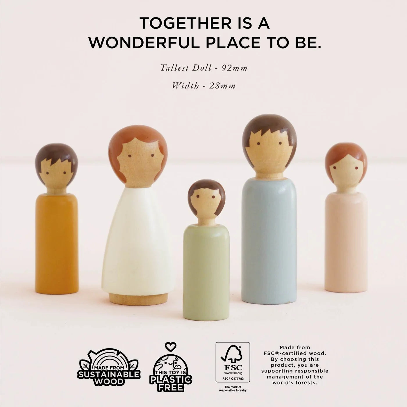 Le toy Van Dubois Wooden Family Dolls