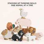 Le Toy Van Wooden Farmyard Stacking Animals