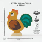 Le Toy Van Wooden Farmyard Stacking Animals