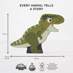 Le Toy Van Jurassic Dinosaur Wooden Stacking & Bag