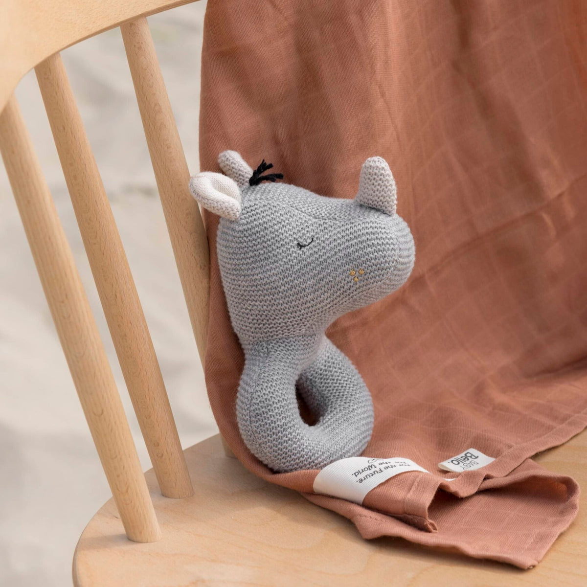 Baby Bello Ruby the Rhino Rattle
