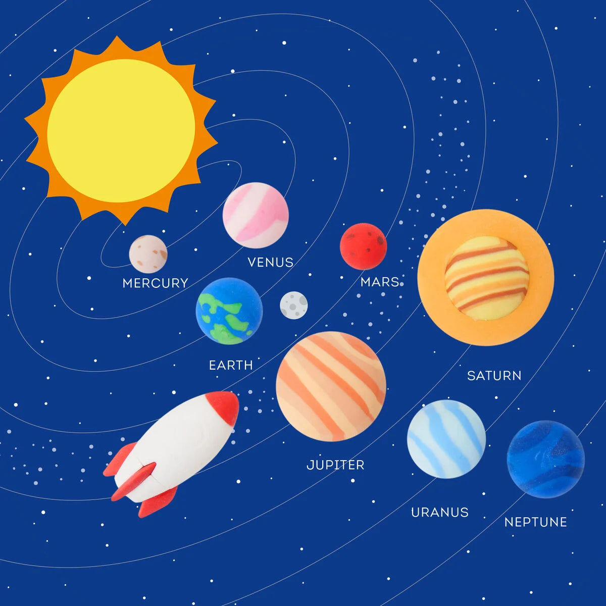 Legami Space Solar Rubbers