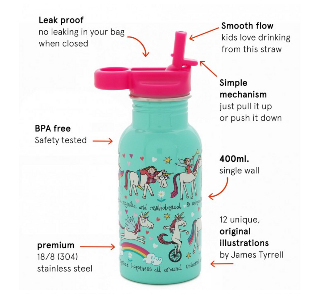 Tyrrell Katz unicorn water bottle