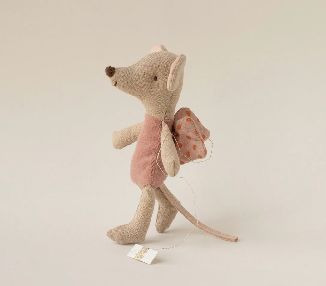 Maileg Fairy Mouse Little Sister in Rose