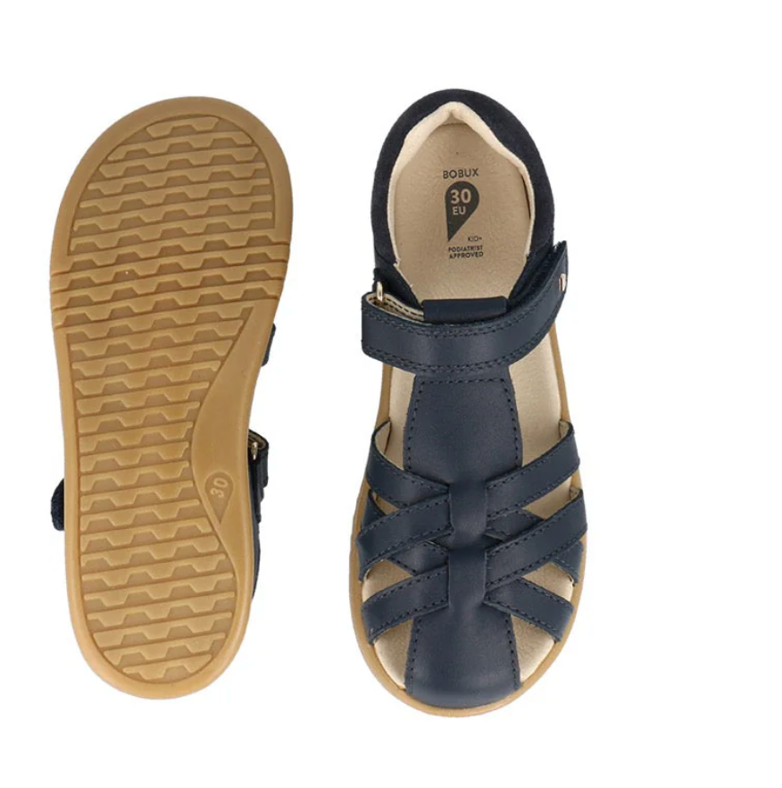 Bobux cross jump sandal in navy
