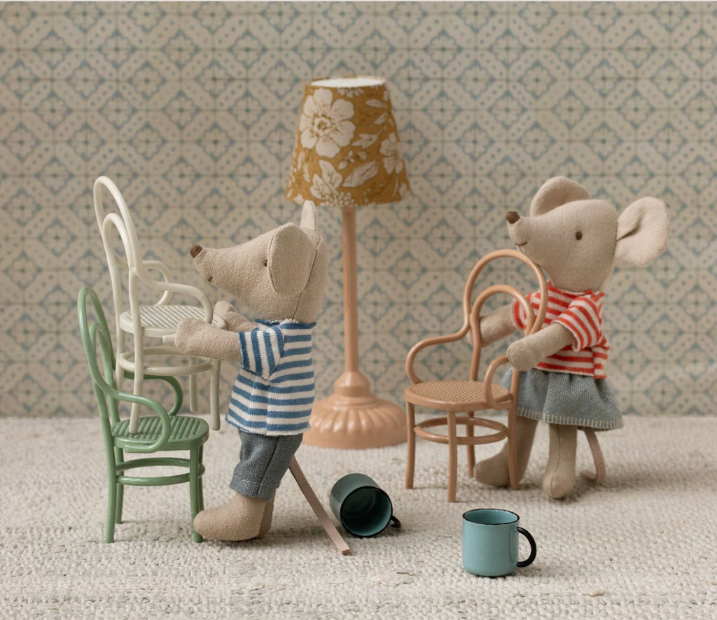 Maileg Vintage Chair for mouse in dark powder