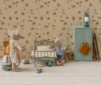 Maileg Vintage Single Bed for the Small mice in mint